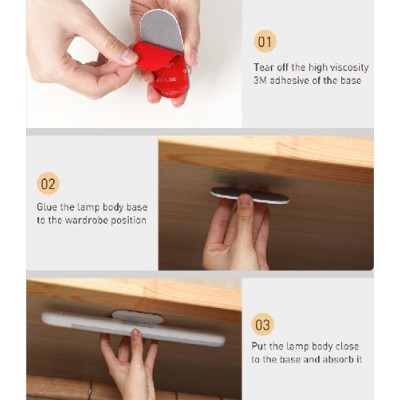 Светильник - ночник BASEUS Sunshine series human body Induction wardrobe light white light, 800 мАч, белый Светильник - ночник BASEUS Sunshine series human body Induction wardrobe light white light, 800 мАч, белый