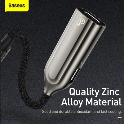 Переходник/Адаптер BASEUS L55, Lightning - 2*Lightning, тусклый Переходник/Адаптер BASEUS L55, Lightning - 2*Lightning, тусклый