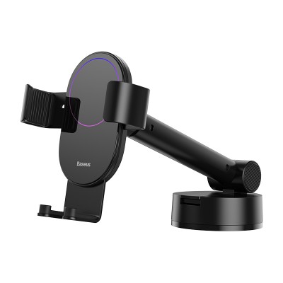 Автомобильный держатель BASEUS Simplism Gravity Car Mount Holder, черный, на присоске Автомобильный держатель BASEUS Simplism Gravity Car Mount Holder, черный, на присоске