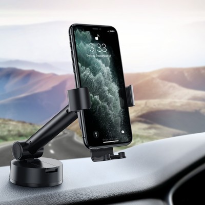 Автомобильный держатель BASEUS Simplism Gravity Car Mount Holder, черный, на присоске Автомобильный держатель BASEUS Simplism Gravity Car Mount Holder, черный, на присоске