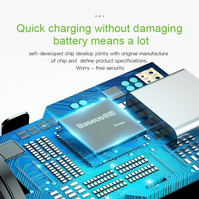 Автомобильное зарядное устройство BASEUS Square metal, USB+USB-C, 5A, 30 Вт, черный, быстрая зарядка Автомобильное зарядное устройство BASEUS Square metal, USB+USB-C, 5A, 30 Вт, черный, быстрая зарядка