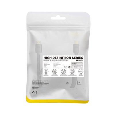 Кабель HDMI BASEUS High Definition Series, HDMI 8K- HDMI 8K, 0,5 м, черный Кабель HDMI BASEUS High Definition Series, HDMI 8K- HDMI 8K, 0,5 м, черный