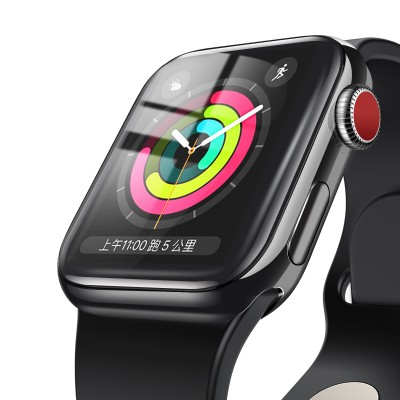 Защитное стекло BASEUS SGAPWA4-E01 для Apple Watch 1/2/3, 0.2mm, прозрачный+черная рамка, 38mm Защитное стекло BASEUS SGAPWA4-E01 для Apple Watch 1/2/3, 0.2mm, прозрачный+черная рамка, 38mm