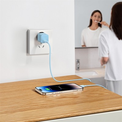 Зарядное устройство BASEUS GaN5 Fast Charger(mini) USB-C, 3A, 20W, синий Зарядное устройство BASEUS GaN5 Fast Charger(mini) USB-C, 3A, 20W, синий