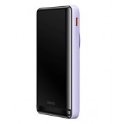 Портативный аккумулятор BASEUS Magnetic Bracket Wireless Charging 20W, 3A, 10000 мА⋅ч, фиолетовый, с беспроводной зарядк