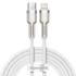Кабель USB-C BASEUS Cafule Series Metal, Type-C - Lightning, 20W, 2 м, белый Кабель USB-C BASEUS Cafule Series Metal, Type-C - Lightning, 20W, 2 м, белый