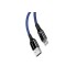 Кабель USB BASEUS C-shaped Light, USB - Lightning, 2.4А, 1 м, синий, интеллектуальный Кабель USB BASEUS C-shaped Light, USB - Lightning, 2.4А, 1 м, синий, интеллектуальный