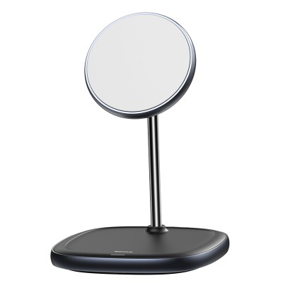 Настольная подставка BASEUS SWAN 2-in-1, 2A, черный, с беспроводной зарядкой Настольная подставка BASEUS SWAN 2-in-1, 2A, черный, с беспроводной зарядкой