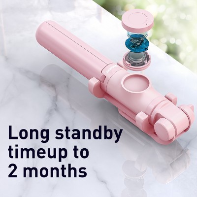 Монопод BASEUS Lovely Bluetooth, беспроводной, розовый Монопод BASEUS Lovely Bluetooth, беспроводной, розовый