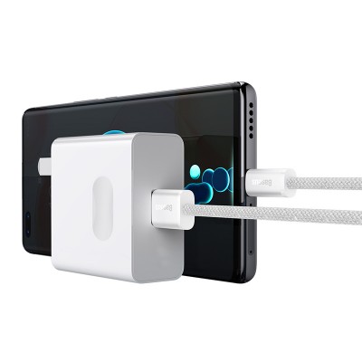 Кабель USB BASEUS Dynamic Series Fast Charging, USB - Type-C, 100W, 1 м, белый Кабель USB BASEUS Dynamic Series Fast Charging, USB - Type-C, 100W, 1 м, белый
