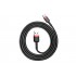 Кабель USB BASEUS Cafule, USB - Type-C, 3A, 1 м, красный+черный Кабель USB BASEUS Cafule, USB - Type-C, 3A, 1 м, красный+черный