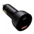 Автомобильное зарядное устройство BASEUS Superme Digital Display, USB+USB-C + Кабель Type-C-Type-C, 5A, черный Автомобильное зарядное устройство BASEUS Superme Digital Display, USB+USB-C + Кабель Type-C-Type-C, 5A, черный