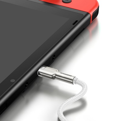 Кабель USB-C BASEUS Cafule Series Metal, Type-C - Type-C, 5A, 100W, 1 м, белый Кабель USB-C BASEUS Cafule Series Metal, Type-C - Type-C, 5A, 100W, 1 м, белый
