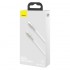 Кабель USB-C BASEUS Cafule Series Metal, Type-C - Type-C, 5A, 100W, 1 м, белый Кабель USB-C BASEUS Cafule Series Metal, Type-C - Type-C, 5A, 100W, 1 м, белый