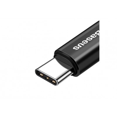 Кабель USB BASEUS Fish eye Spring, USB - Type-C, 2А, 1 м, черный, пружинный Кабель USB BASEUS Fish eye Spring, USB - Type-C, 2А, 1 м, черный, пружинный