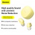 Беспроводные наушники BASEUS Encok WM01, Bluetooth, 40 мАч, желтый, Type-C Беспроводные наушники BASEUS Encok WM01, Bluetooth, 40 мАч, желтый, Type-C