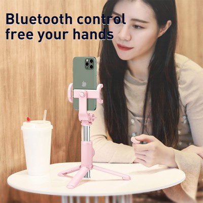Монопод BASEUS Lovely Bluetooth, беспроводной, розовый Монопод BASEUS Lovely Bluetooth, беспроводной, розовый
