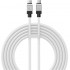 Кабель USB-C BASEUS CoolPlay Series Fast Charging, Type-C - Type-C, 100W, 2 м, белый Кабель USB-C BASEUS CoolPlay Series Fast Charging, Type-C - Type-C, 100W, 2 м, белый