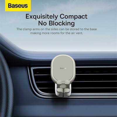 Автомобильный держатель BASEUS Stable Gravitational (Air Outlet version), кремовый, на воздуховод Автомобильный держатель BASEUS Stable Gravitational (Air Outlet version), кремовый, на воздуховод