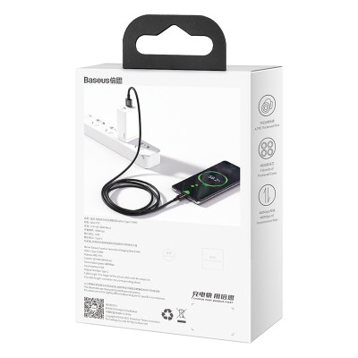 Кабель USB BASEUS Superior Series Fast Charging, USB - Type-C, 66W, 2 м, черный Кабель USB BASEUS Superior Series Fast Charging, USB - Type-C, 66W, 2 м, черный