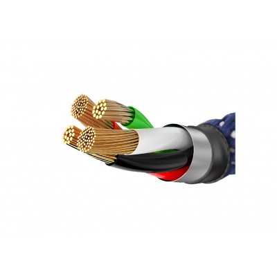 Кабель USB BASEUS C-shaped Light, USB - Lightning, 2.4А, 1 м, синий, интеллектуальный Кабель USB BASEUS C-shaped Light, USB - Lightning, 2.4А, 1 м, синий, интеллектуальный