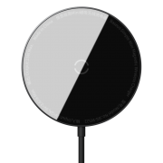 Беспроводное зарядное устройство BASEUS Simple Mini Magnetic BS-W522 + Кабель Type-C, 2A, 15W, черный