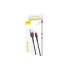 Кабель USB BASEUS Cafule, USB - Lightning, 1.5А, 2 м, красный+черный Кабель USB BASEUS Cafule, USB - Lightning, 1.5А, 2 м, красный+черный