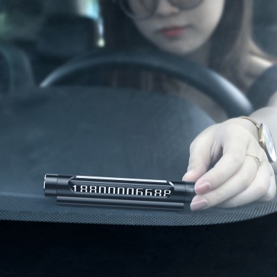 Парковочный номер BASEUS ACNUM-C01 All Metal Temporary, черный Парковочный номер BASEUS ACNUM-C01 All Metal Temporary, черный