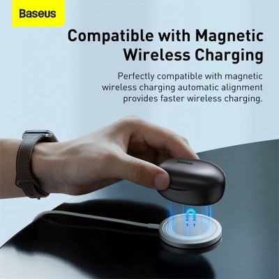 Беспроводные наушники BASEUS True W11, Bluetooth, 40 мАч, черный Беспроводные наушники BASEUS True W11, Bluetooth, 40 мАч, черный