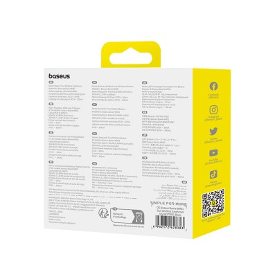 Беспроводные наушники BASEUS Bowie WM01, Bluetooth, черный Беспроводные наушники BASEUS Bowie WM01, Bluetooth, черный