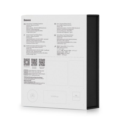 Беспроводные наушники BASEUS True W11, Bluetooth, 40 мАч, черный Беспроводные наушники BASEUS True W11, Bluetooth, 40 мАч, черный