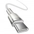 Кабель USB-C BASEUS Cafule Series Metal, Type-C - Type-C, 5A, 100W, 1 м, белый Кабель USB-C BASEUS Cafule Series Metal, Type-C - Type-C, 5A, 100W, 1 м, белый