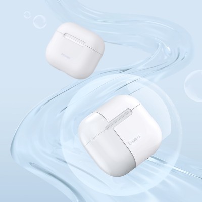Чехол BASEUS Super Thin Silica Gel Case для AirPods 3, белый Чехол BASEUS Super Thin Silica Gel Case для AirPods 3, белый