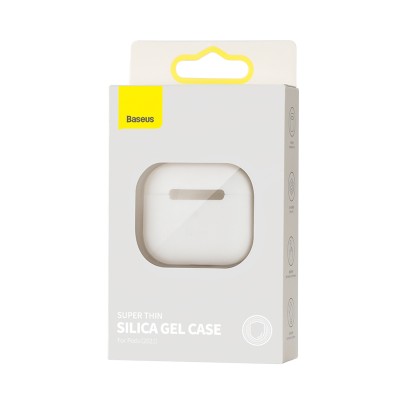 Чехол BASEUS Super Thin Silica Gel Case для AirPods 3, белый Чехол BASEUS Super Thin Silica Gel Case для AirPods 3, белый