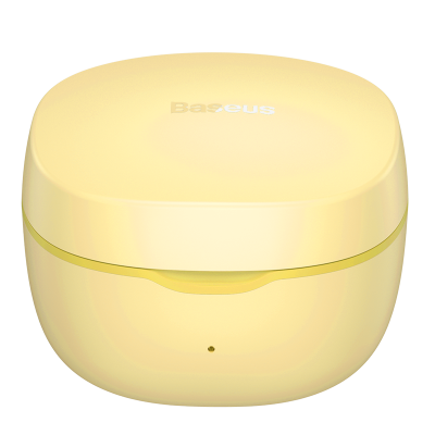 Беспроводные наушники BASEUS Encok WM01, Bluetooth, 40 мАч, желтый, Type-C Беспроводные наушники BASEUS Encok WM01, Bluetooth, 40 мАч, желтый, Type-C