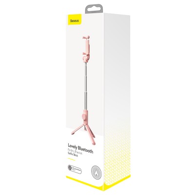 Монопод BASEUS Lovely Bluetooth, беспроводной, розовый Монопод BASEUS Lovely Bluetooth, беспроводной, розовый