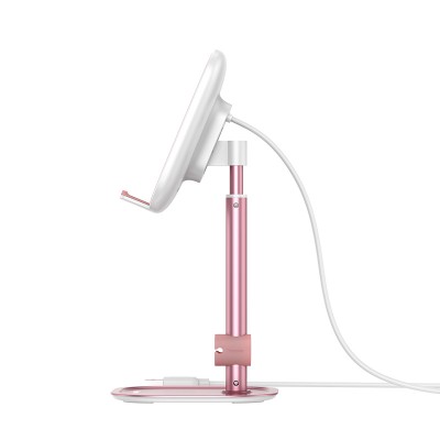 Настольная подставка BASEUS Literary Youth Desktop Bracket, розовое золото, с беспроводной зарядкой Настольная подставка BASEUS Literary Youth Desktop Bracket, розовое золото, с беспроводной зарядкой