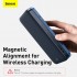 Портативный аккумулятор BASEUS Magnetic Wireless Fast Charging 20W, 2.4A, 10000 мА⋅ч, синий, с беспроводной зарядкой Портативный аккумулятор BASEUS Magnetic Wireless Fast Charging 20W, 2.4A, 10000 мА⋅ч, синий, с беспроводной зарядкой