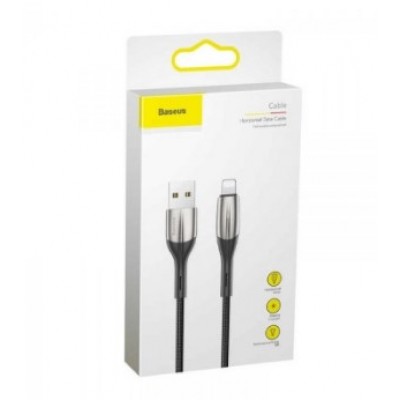 Кабель USB BASEUS Horizontal, USB - Lightning, 1.5А, 2 м, черный, с индикатором Кабель USB BASEUS Horizontal, USB - Lightning, 1.5А, 2 м, черный, с индикатором