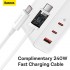 Зарядное устройство BASEUS GaN5 Pro Fast Charger USB+2*USB-C + Кабель Type-C-Type-C, 5A, 140W, белый Зарядное устройство BASEUS GaN5 Pro Fast Charger USB+2*USB-C + Кабель Type-C-Type-C, 5A, 140W, белый
