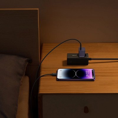 Зарядное устройство BASEUS GaN5 Fast Charger(mini) USB-C, 3A, 30W, фиолетовый Зарядное устройство BASEUS GaN5 Fast Charger(mini) USB-C, 3A, 30W, фиолетовый