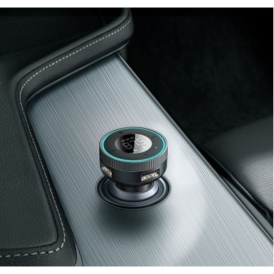 FM - Трансмиттер BASEUS Enjoy Car Wireless MP3, 2*USB, 3.4A, 17 Вт, черный, с дисплеем FM - Трансмиттер BASEUS Enjoy Car Wireless MP3, 2*USB, 3.4A, 17 Вт, черный, с дисплеем