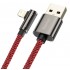 Кабель USB BASEUS Legend Series Elbow, USB - Lightning, 2.4А, 2 м, красный Кабель USB BASEUS Legend Series Elbow, USB - Lightning, 2.4А, 2 м, красный