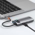 Переходник/Адаптер BASEUS Metal Gleam Series 4-in-1, Разветвитель, Type-C - USB3.0 + USB2.0 + HDMI + PD, серый Переходник/Адаптер BASEUS Metal Gleam Series 4-in-1, Разветвитель, Type-C - USB3.0 + USB2.0 + HDMI + PD, серый