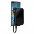 Портативный аккумулятор BASEUS Qpow Pro Digital Display Fast Charge 22.5W Type-C Edition, 3A, 10000 мА⋅ч, черный, с кабе Портативный аккумулятор BASEUS Qpow Pro Digital Display Fast Charge 22.5W Type-C Edition, 3A, 10000 мА⋅ч, черный, с кабе