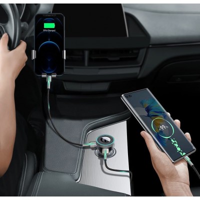 FM - Трансмиттер BASEUS Enjoy Car Wireless MP3, 2*USB, 3.4A, 17 Вт, черный, с дисплеем FM - Трансмиттер BASEUS Enjoy Car Wireless MP3, 2*USB, 3.4A, 17 Вт, черный, с дисплеем