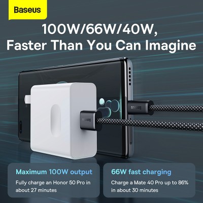 Кабель USB BASEUS Dynamic Series Fast Charging, USB - Type-C, 100W, 1 м, серый шифер Кабель USB BASEUS Dynamic Series Fast Charging, USB - Type-C, 100W, 1 м, серый шифер