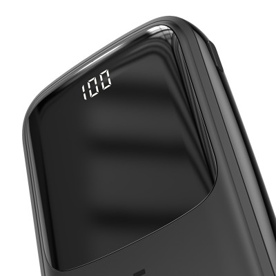 Портативный аккумулятор BASEUS Qpow, 3A, 10000 мА⋅ч, черный, с кабелем Lightning Портативный аккумулятор BASEUS Qpow, 3A, 10000 мА⋅ч, черный, с кабелем Lightning