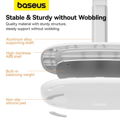 Подставка для ноутбука/телефона BASEUS Seashell Serie, белый Подставка для ноутбука/телефона BASEUS Seashell Serie, белый