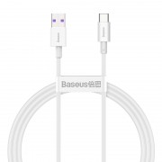 Кабель USB BASEUS Superior Series Fast Charging, USB - Type-C, 6A, 1 м, белый